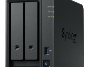Bộ lưu trữ mạng Synology DS725+ 2-bay Plus series model (up to 7 bay) with AMD Ryzen R1600, 4 GB DDR4 ECC SODIMM, and is upgradeable to 32 GB,Built-in two M.2 NVMe slots and 1 x 2.5GbE and 1 x 1GbE RJ-45 LAN port, 3Y WTY_DS725+