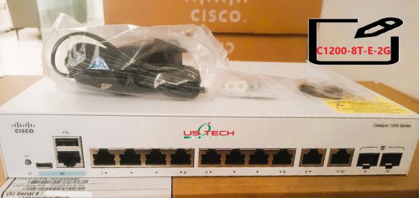 Thiết bị chuyển mạch Cisco SB Catalyst 1200 8-port GE, Ext PS, 2x1G Combo_C1200-8T-E-2G
